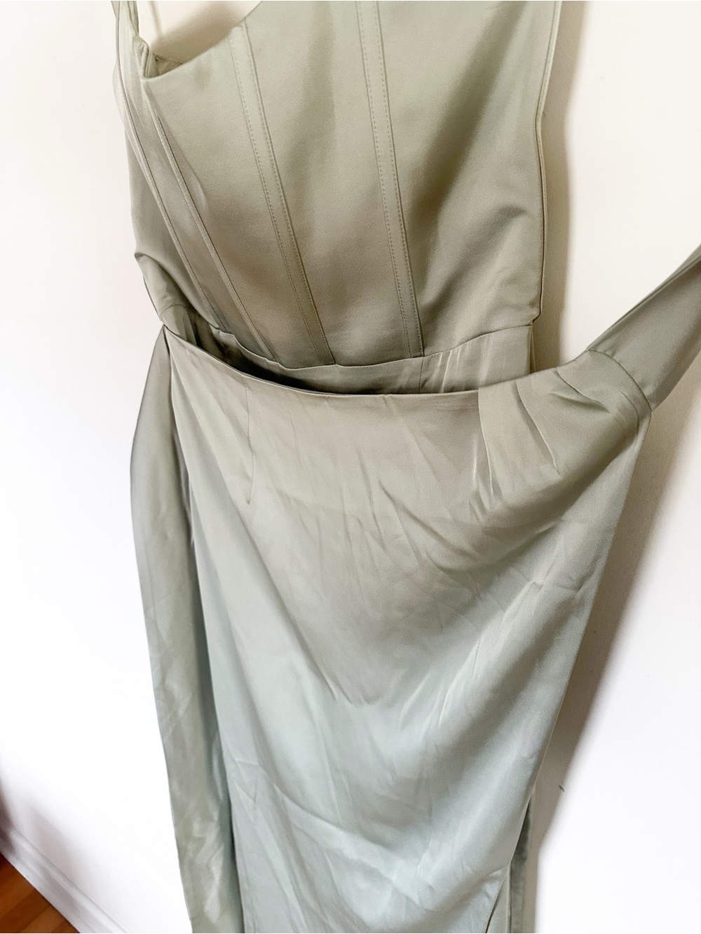 Anthropologie V. Chapman June Corset Jacquard Front-Slit Gown - Picture 12 of 14